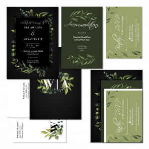 green-wedding-invite
